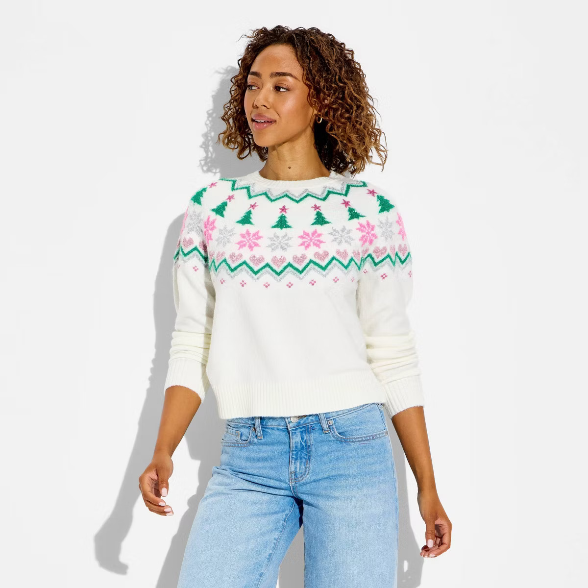 Women's Holiday Fair Isle Festive Graphic Sweater | Target