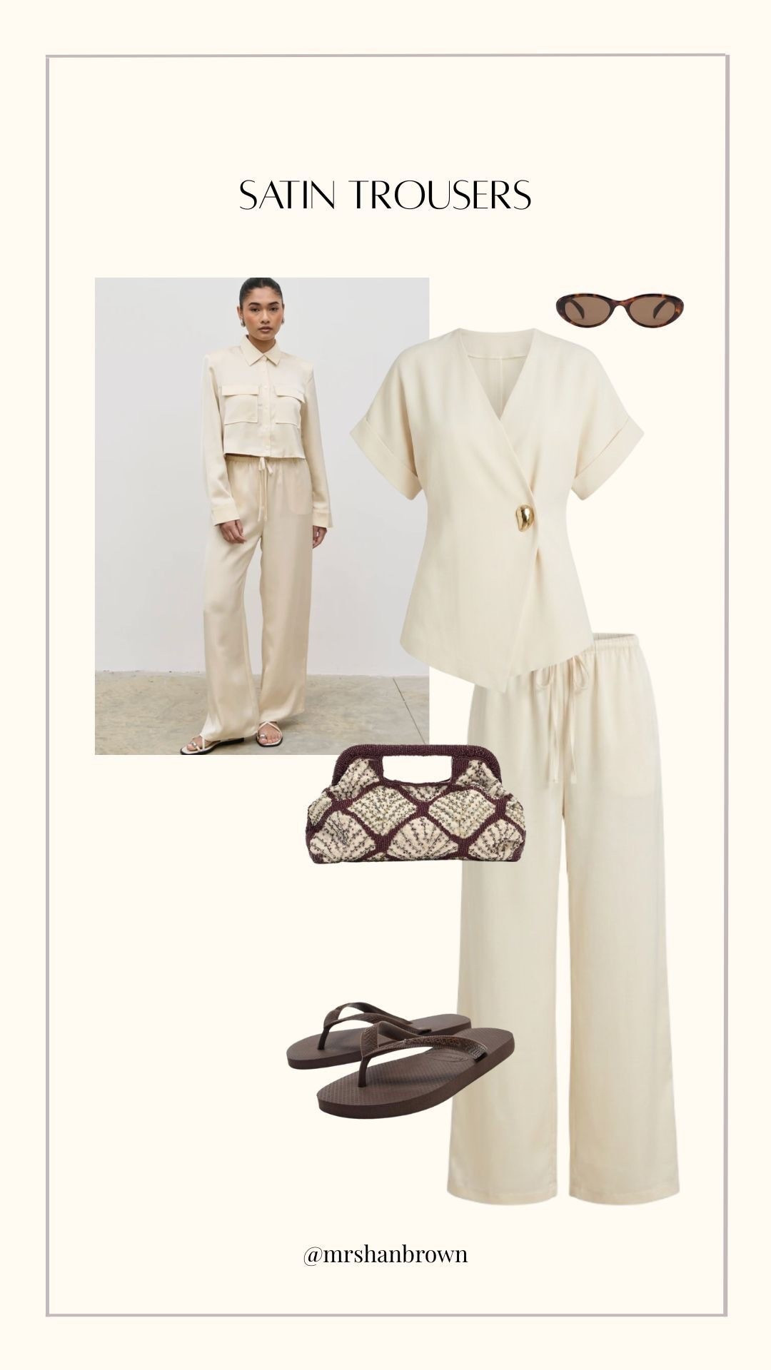 The best satin trousers are back in stock 🙏🏼 These are such a good staple for all year round! 

Stain trousers, spring outfit, spring staples, wide leg trousers, casual outfit, holiday outfit 

#LTKuk #LTKspring #LTKsummer
