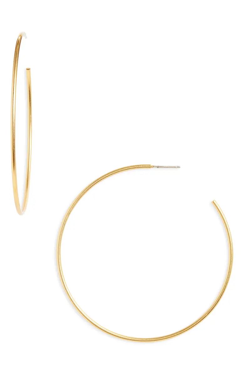Madewell Oversized Hoop Earrings | Nordstrom | Nordstrom