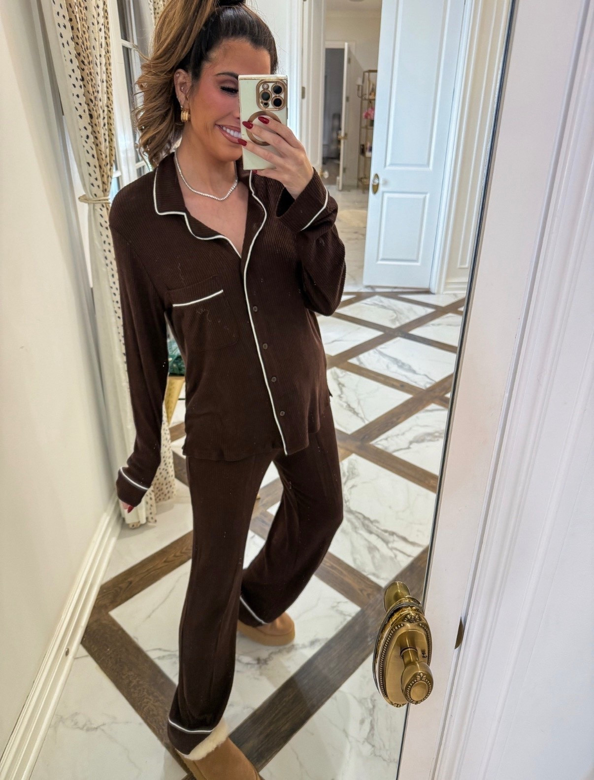 These ribbed pajamas are a great lookalike for Skims! I’m wearing a size medium in this set! 

Skims dupe, Pajamas, Matching pajamas, Ribbed pajamas, chocolate brown pajamas, matching PJs, Target haul, Thanksgiving, Christmas, Black Friday, Cyber Monday, Emily Ann Gemma


#LTKHoliday #LTKGiftGuide #LTKmorningroutine