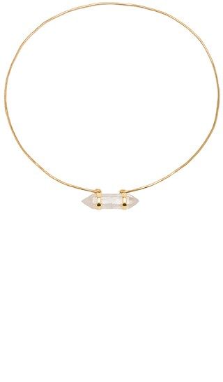 Five and Two Atlas Choker in Gold & Quartz | Revolve Clothing