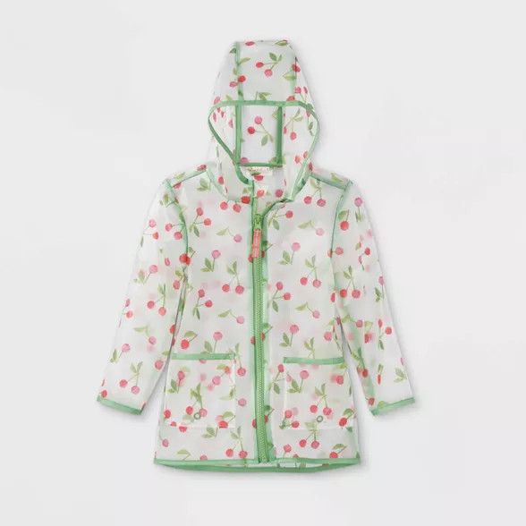 Toddler Cherry Print Rain Jacket - Cat & Jack™ Cherry Pink | Target