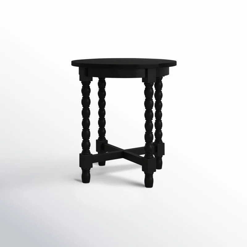 Baen Round Solid Wood End Table | Wayfair North America