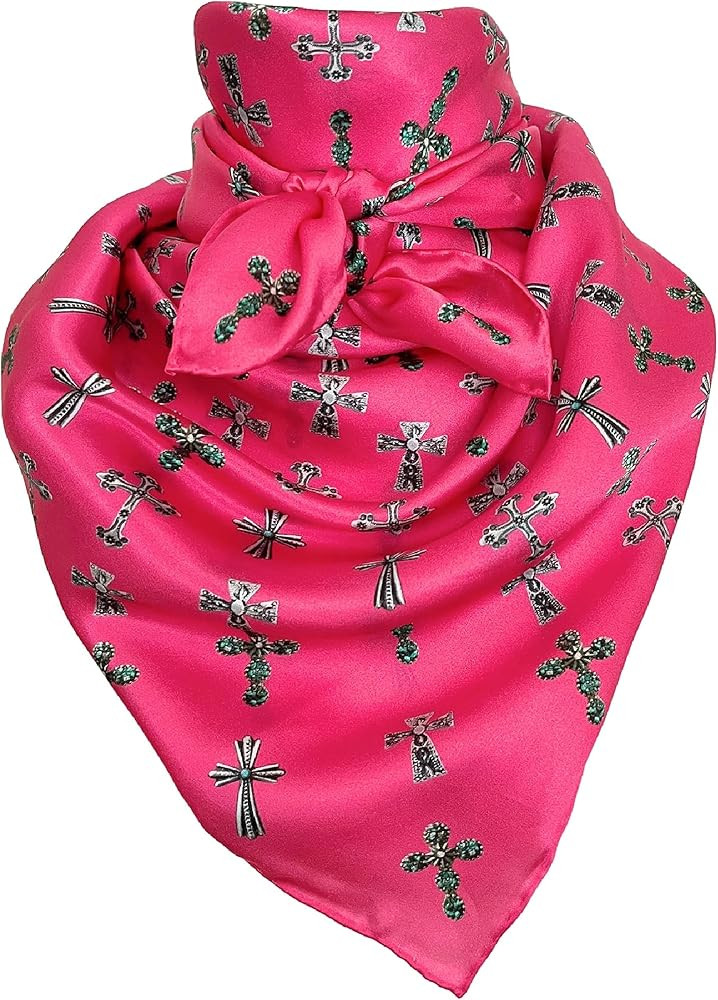 Cowtown Wild Rags Silk Scarf (34 inches) Cowboy Bandana 100% Silk Scarves for Men and Women | Nec... | Amazon (US)
