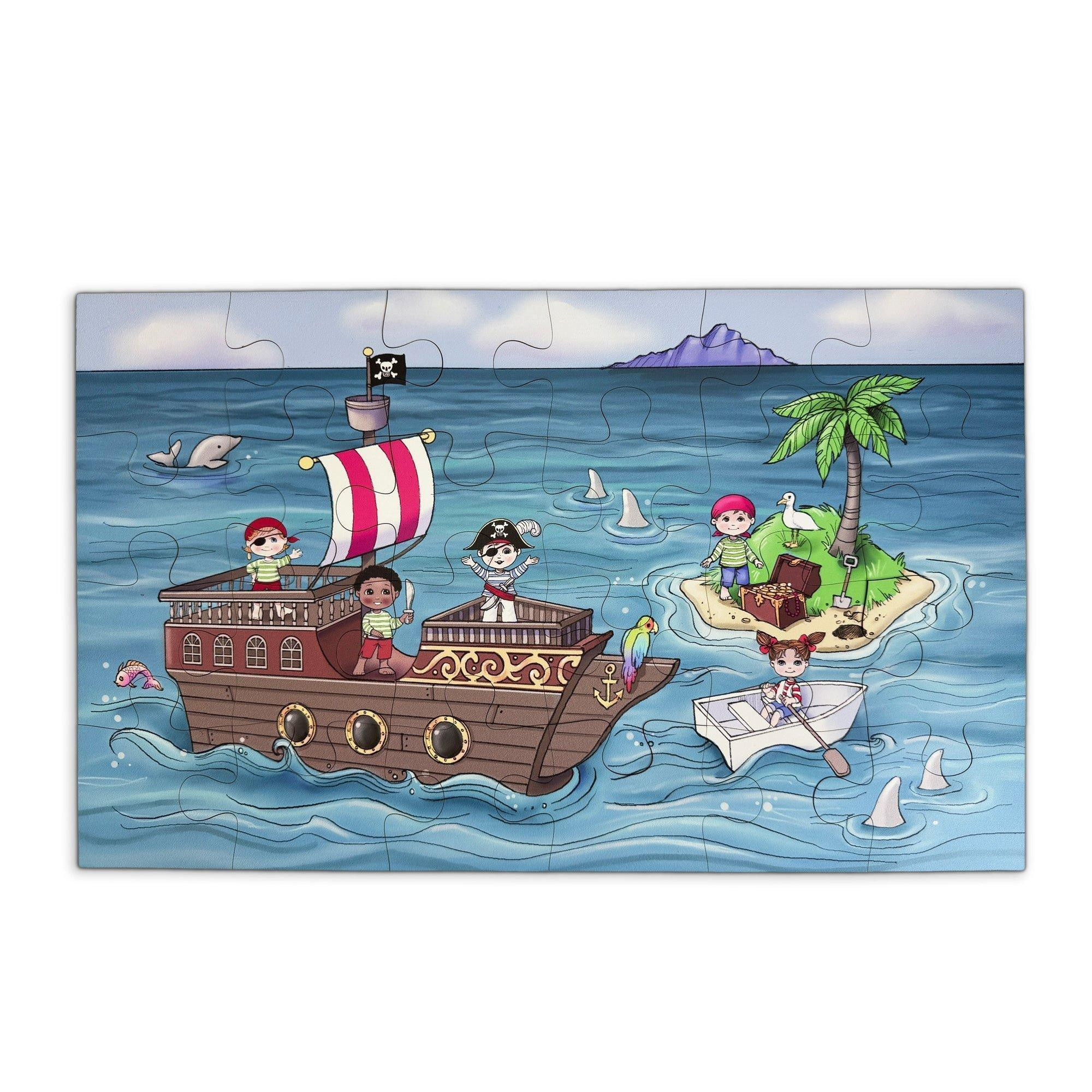 Miller Boys Vintage Toys | Ahoy Matey! Pirate-Themed24-piece Puzzle - Multi / One Size | Janie and Jack