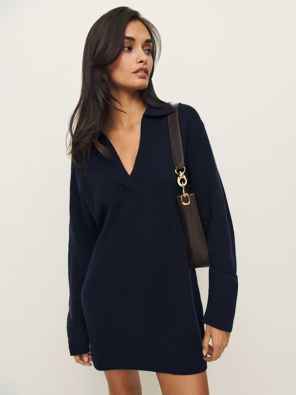 Maeve Cashmere Polo Dress | Reformation (Global)
