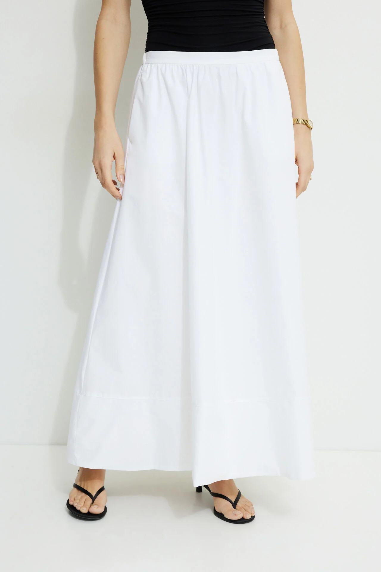 Lily Voluminous Poplin Maxi Skirt | Dynamite Clothing