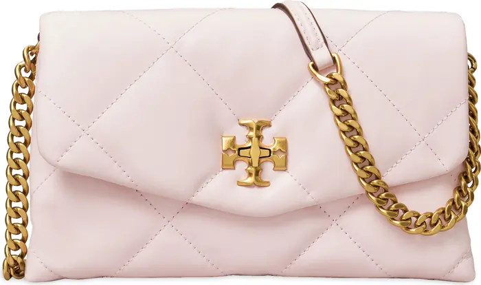 Kira Diamond Quilted Leather Wallet on a Chain | Nordstrom