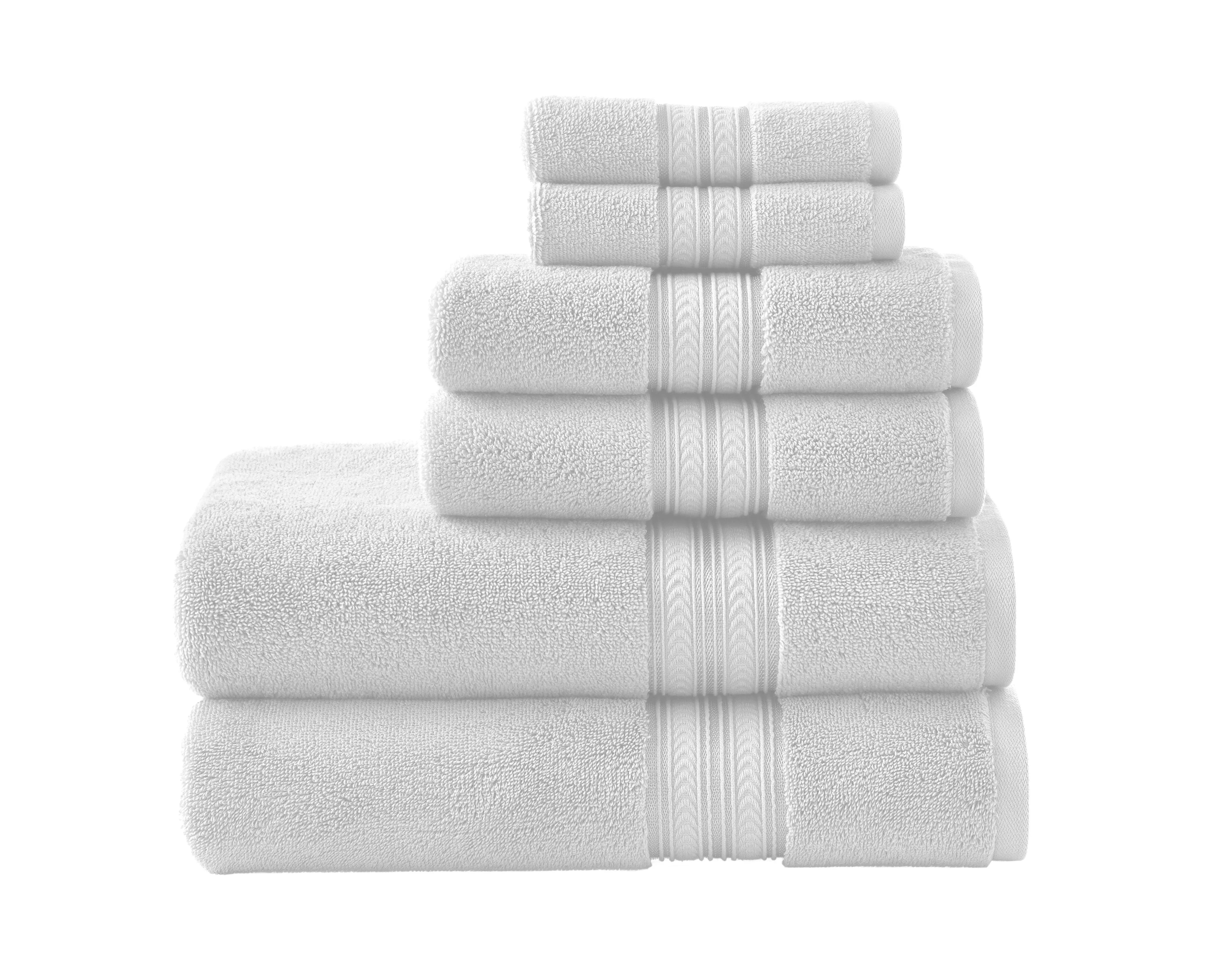 Arctic White 6 Piece Bath Towel Set, Better Homes & Gardens Thick and Plush Towel Collection - Wa... | Walmart (US)