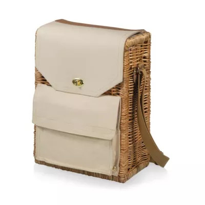 Picnic Time Corsica Wine & Cheese Picnic Basket, (Beige Canvas), Beige | Belk