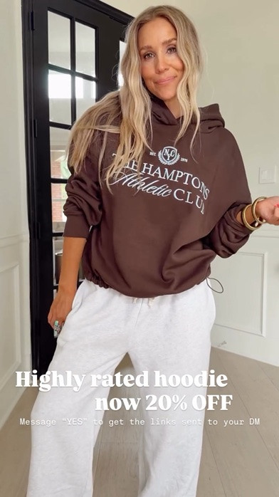 Highly rated hoodie now 20% OFF that gives elevated vibes. I love the bungee details that cinch it in. 

I went up one size (to a medium)

5’5” // 120 ish lbs

#LTKootd #LTKmomlife #LTKSaleAlert
