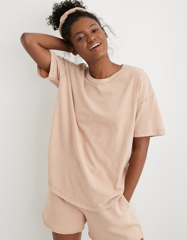Aerie Distressed Boyfriend T-Shirt | American Eagle Outfitters (US & CA)