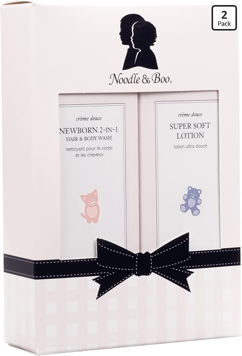 Noodle & Boo Bundle of Joy Newborn Baby Gift Set ; Newborn 2-in-1 Hair & Body Wash, Super Soft Ba... | Amazon (US)