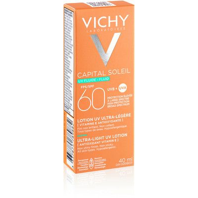 Suncreen For Face, Capital Soleil Ultra-light UV Lotion SPF 60, 40ml | Shoppers Drug Mart - Beauty