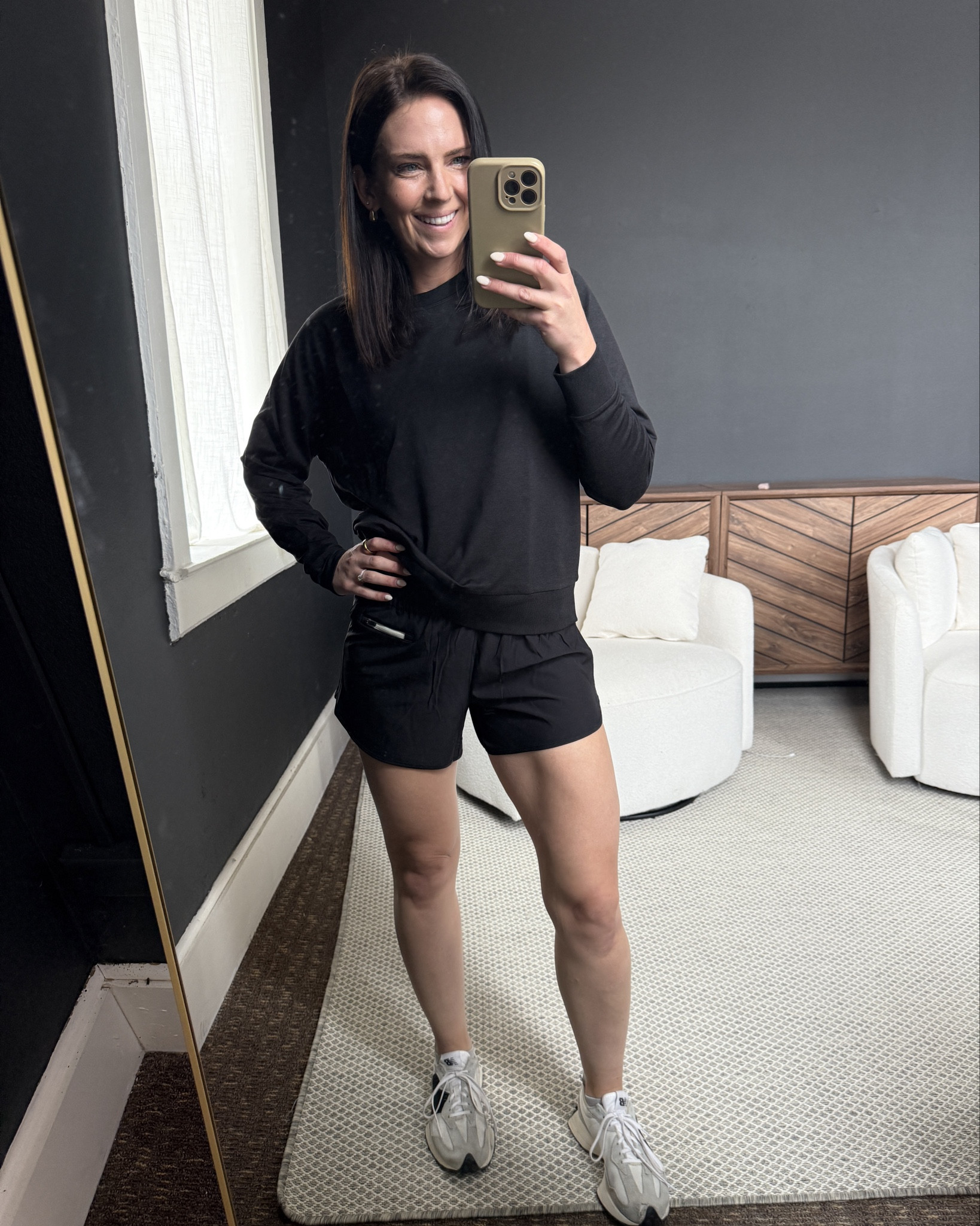 The most comfortable crewneck in my closet with a fabric that your skin will love. These Vuori shorts are perfect for moms- a little added length for full butt coverage and comfort for workouts or running errands. And last, the buttery soft sports bra that feels like you’re wearing nothing at all but still offers double lined support! 

#LTKActive