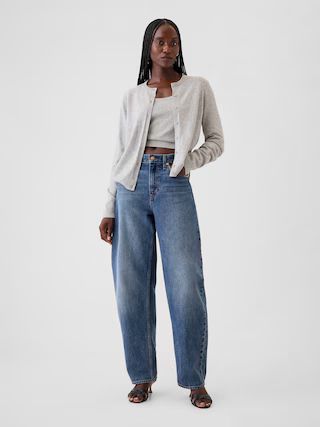 High Rise Barrel Jeans | Gap (US)