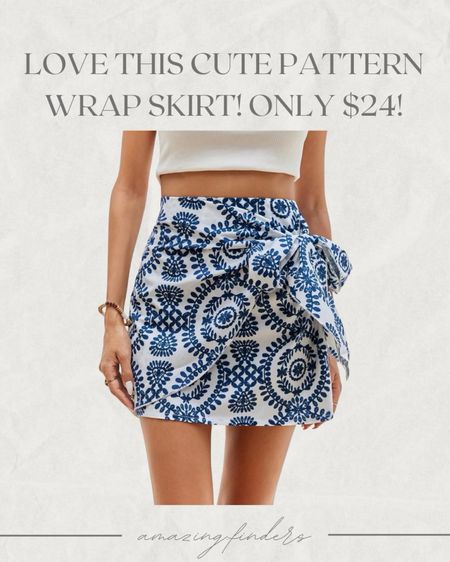 Milumia Women's Allover Print Wrap Short Skirt High Waisted Knot Side Boho Mini Skirts

#LTKsalealert #LTKstyletip #LTKfindsunder50