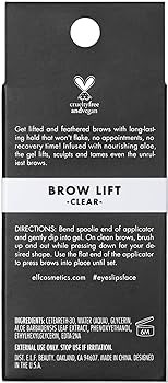 e.l.f. Brow Lift, Clear Eyebrow Shaping Wax For Holding Brows In Place, Creates A Fluffy Feathere... | Amazon (US)