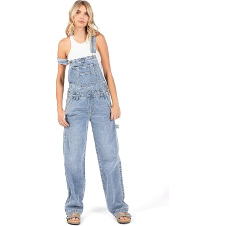 90s Retro Dungaree Utility Denim Twill Canvas Jumpsuit Overalls | Amazon (US)