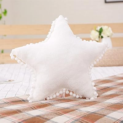 elfishgo Creative Star Moon and Cloud Plush Pillows Stuffed Toys (White, Star) | Amazon (US)