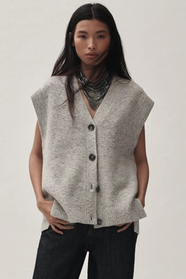 By Anthropologie Button-Front Sweater Vest | Anthropologie (US)
