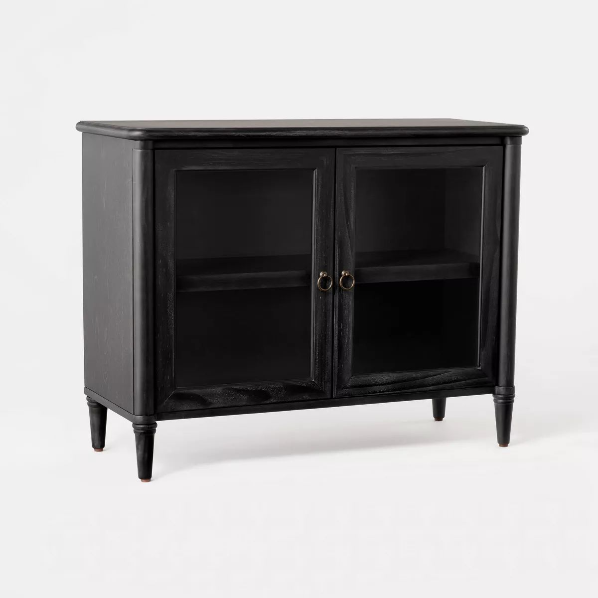 Killybrooke 2 Door Glass Cabinet Black - Threshold™ designed with Studio McGee | Target