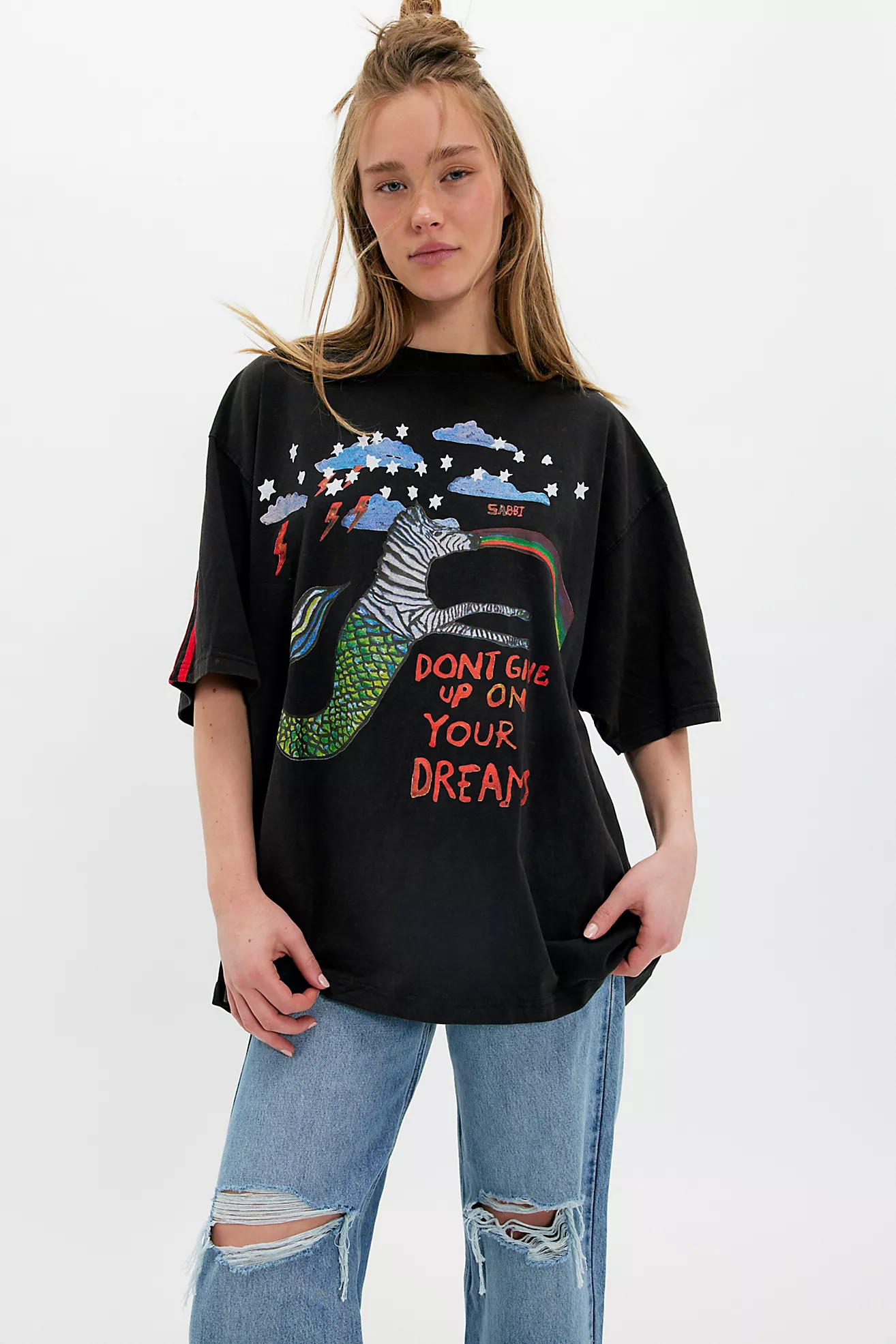 Sabbi The Zebra Dream Oversized Tee | Free People (Global - UK&FR Excluded)