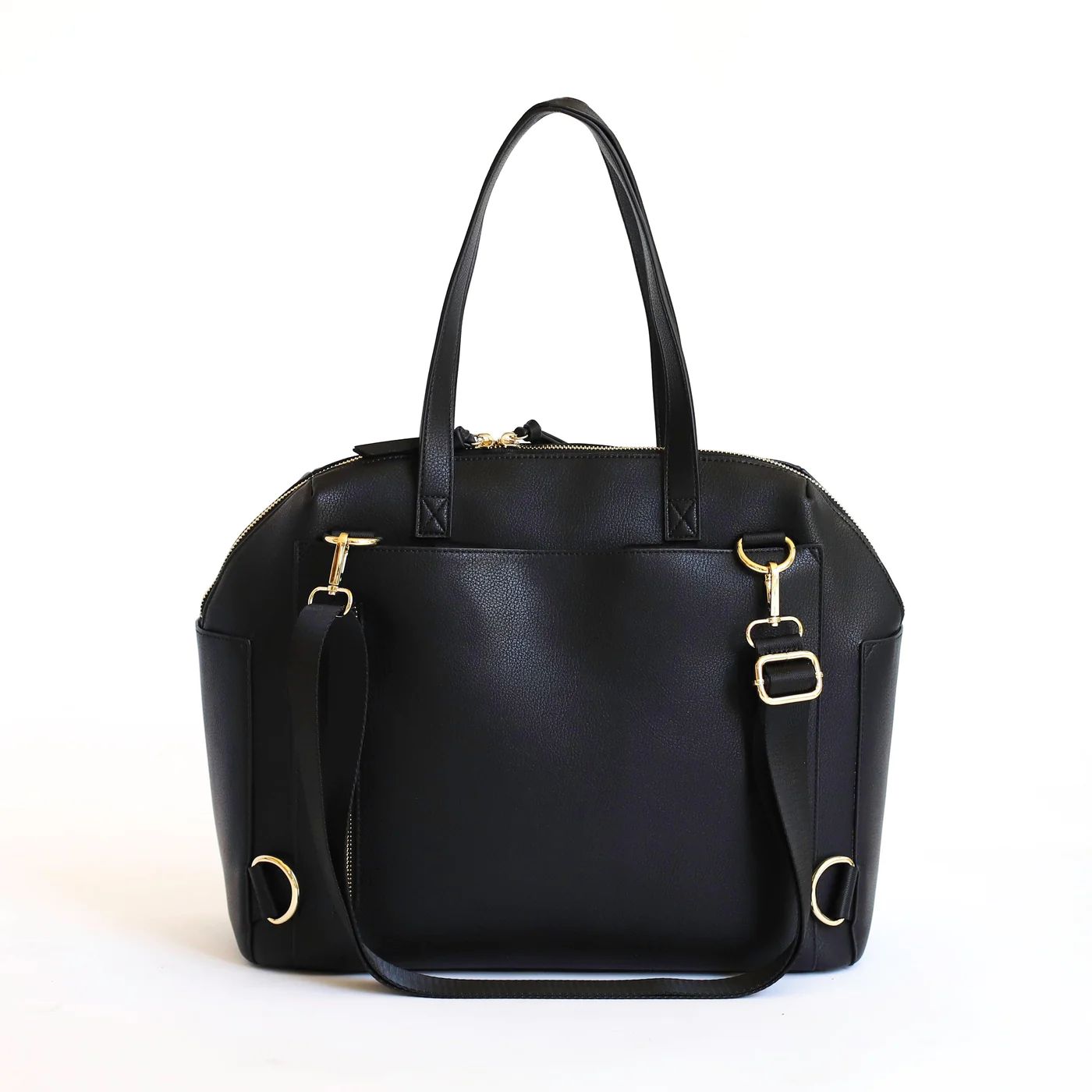 Black Carryall Convertible Tote | Maedn