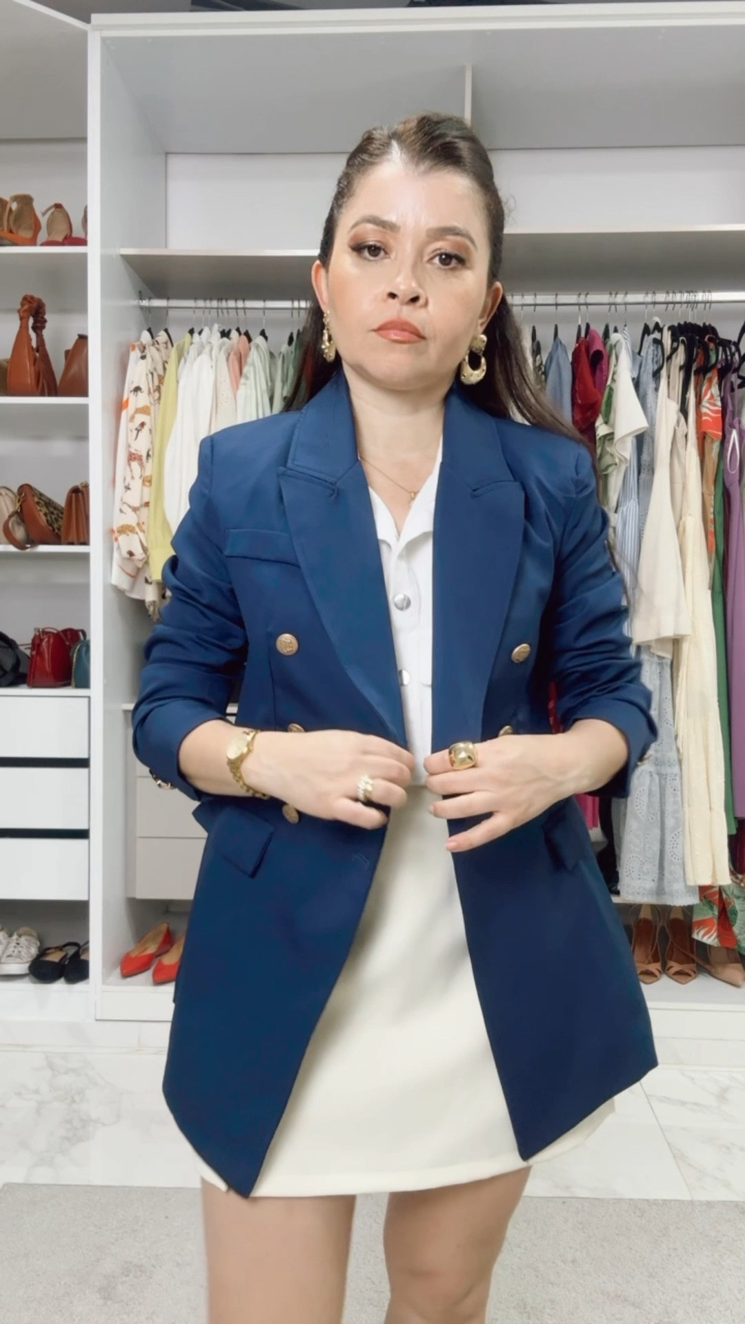 Blazer estruturado, pedi tamanho XS ou S que são PP ou P aqui no Brasil! 

#LTKpetite #LTKbrasil #LTKdicadeestilo