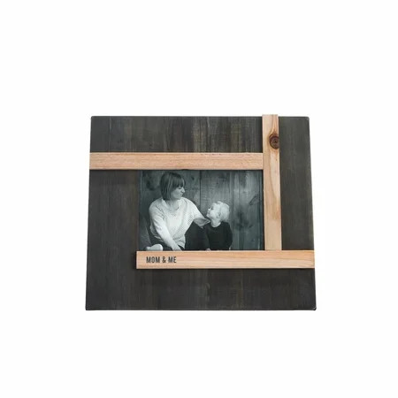 Foreside Home & Garden Dark Wood Mom and Me 4 x 6 inch Wood Picture Frame | Walmart (US)