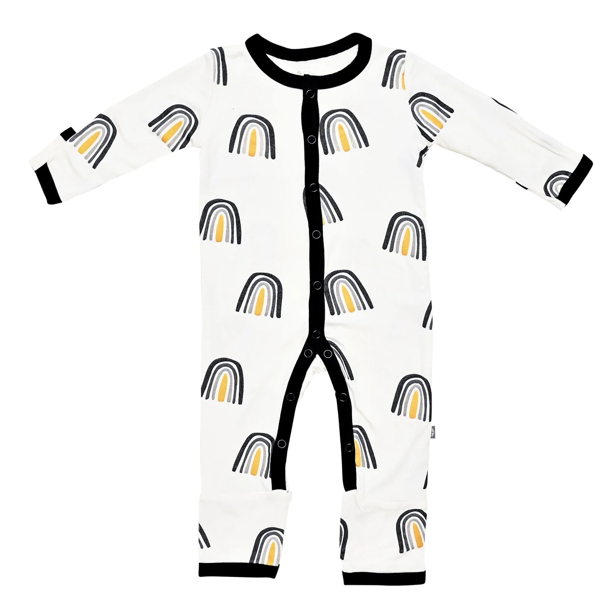 Printed Romper in Metallic Rainbow | Kyte BABY