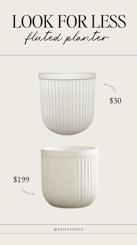 White fluted planter look for less, Walmart home decor 

#LTKHome #LTKStyleTip #LTKFindsUnder50