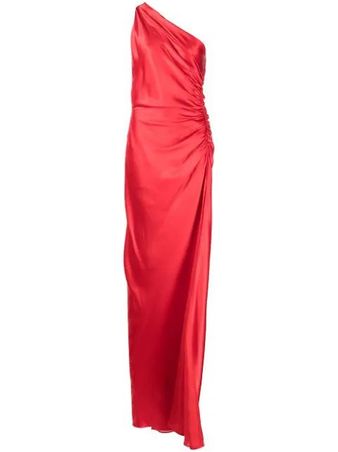 Asym silk gown | Farfetch (US)
