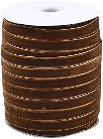 Pandahall 50 Yards Velvet Ribbon 3/8 Inch Wide Single Face Velvet Ribbon Roll with Spool for Gift... | Amazon (US)
