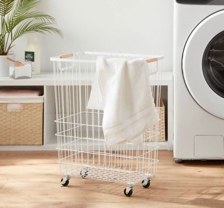 New laundry basket with wheels to easily roll to the washer! ☺️
#target #targetstyle #targethome #laundrybasket #targetdoesitagain 