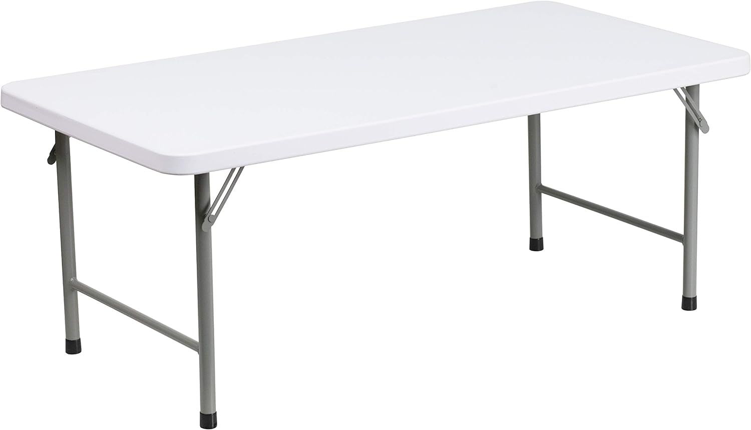 Flash Furniture 3.97-Foot Kid's Granite White Plastic Folding Table | Amazon (US)