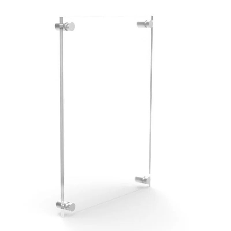 Fixturedisplays® Clear Sign Name Holder Plexiglass 11X17 17X11 Wallmount Poster Frame Standoff 1... | Wayfair North America