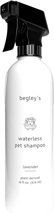 Begley’s Natural No Rinse Waterless Pet Shampoo, Bathless Cleaning, Deodorizing, and Odor Remov... | Amazon (US)