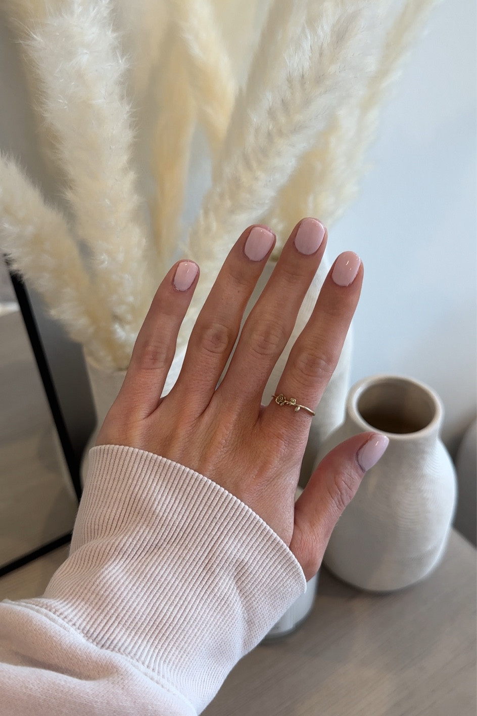 new nail color obsession! essie gel couture in the shade matter of fiction is the perfect milky light pink #nails #diymanicure #lightpinknails 

#LTKFind #LTKunder50 #LTKbeauty