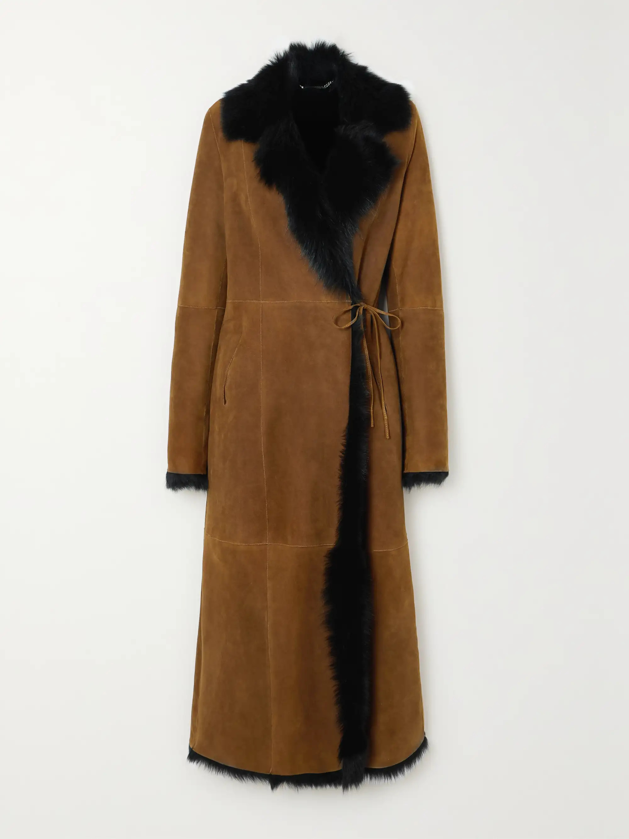 + NET SUSTAIN Joni paneled shearling coat | NET-A-PORTER (US)