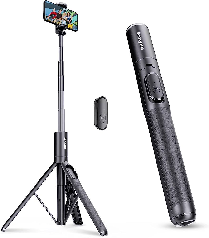 Sensyne 60" Phone Tripod & Selfie Stick, Lightweight All in One Phone Tripod Integrated with Wire... | Amazon (US)