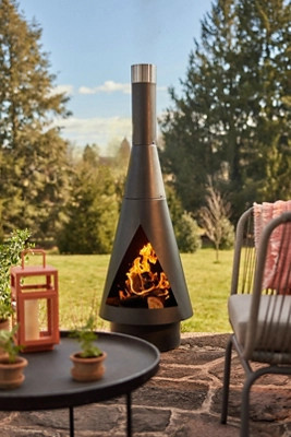 Angled Obelisk Chiminea | Terrain