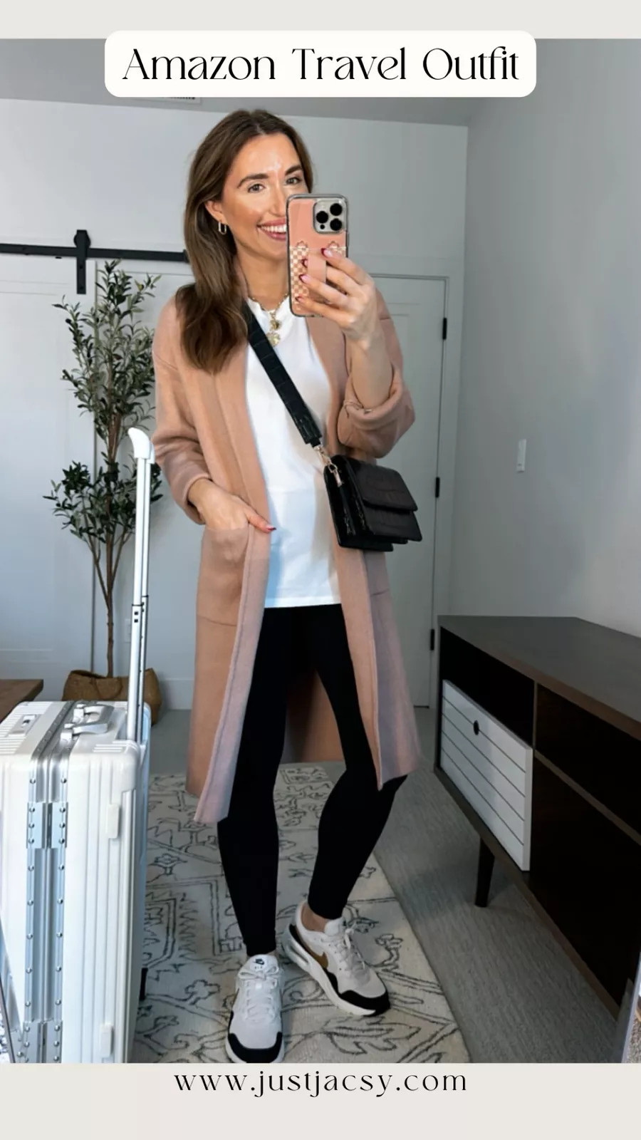 Travel outfit all from amazon with this amazing cardigan that feels like you’re wearing cashmere! 

 #LTKHoliday #LTKootd #LTKTravel