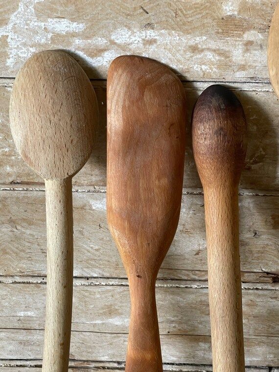 Vintage Primitive Wooden Spoons and More - Etsy | Etsy (US)