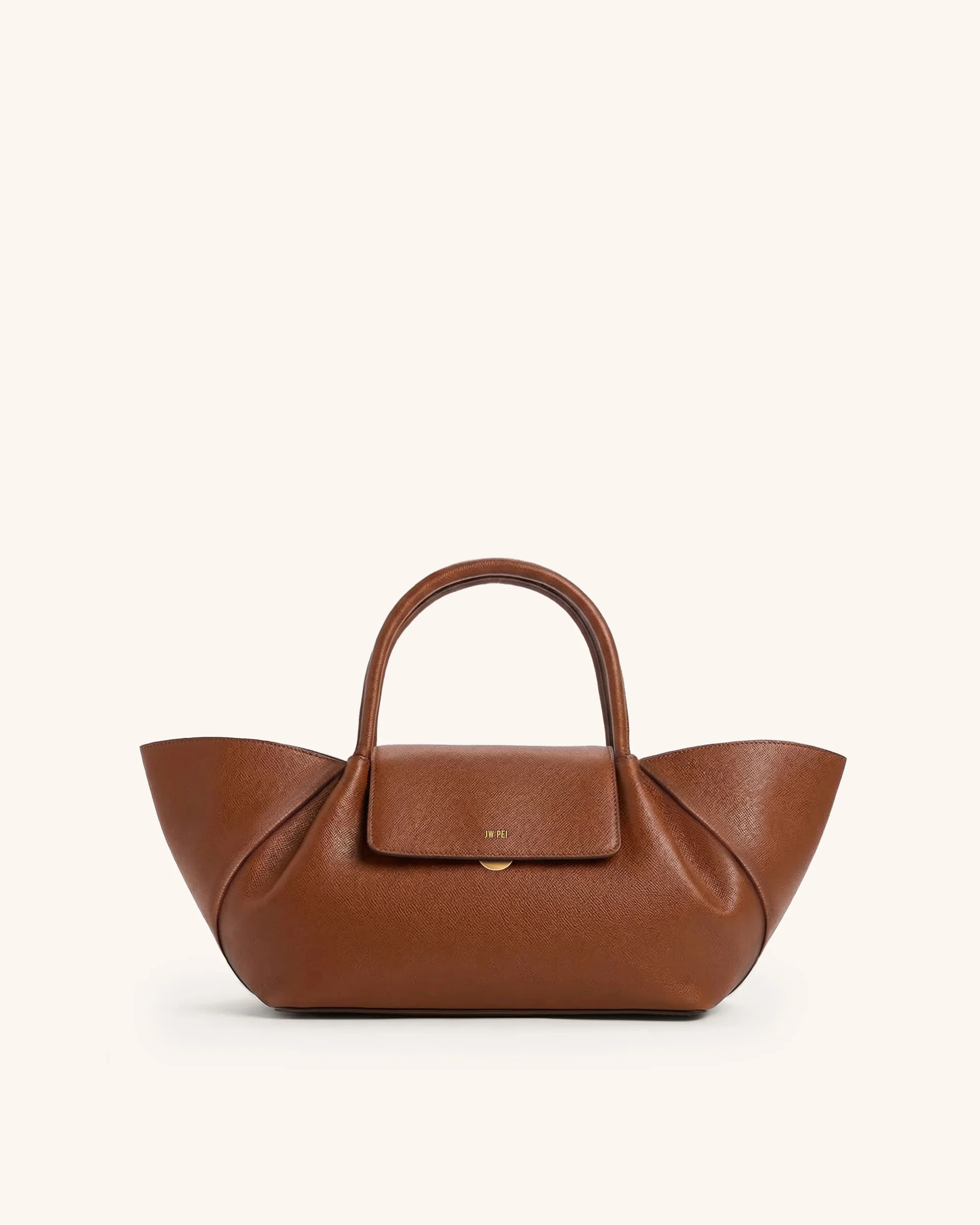 Avery Structured Top Handle Bag - Brown | JW PEI US