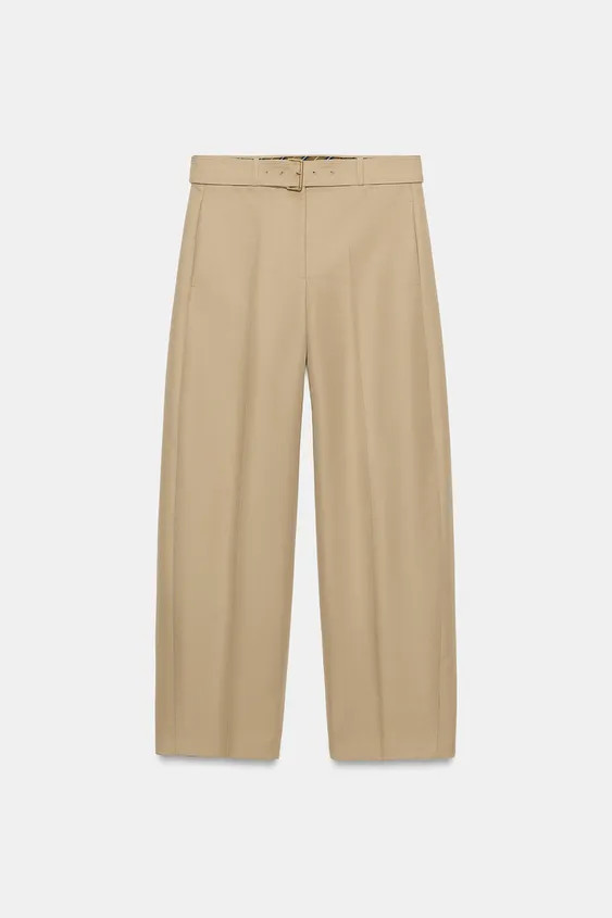 ZW COLLECTION BELTED DARTED TROUSERS | Zara DE