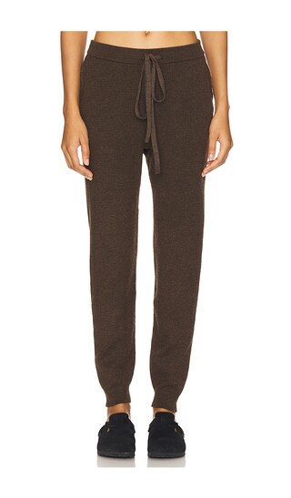 Fitted Jogger in Brown | Revolve Clothing (Global)