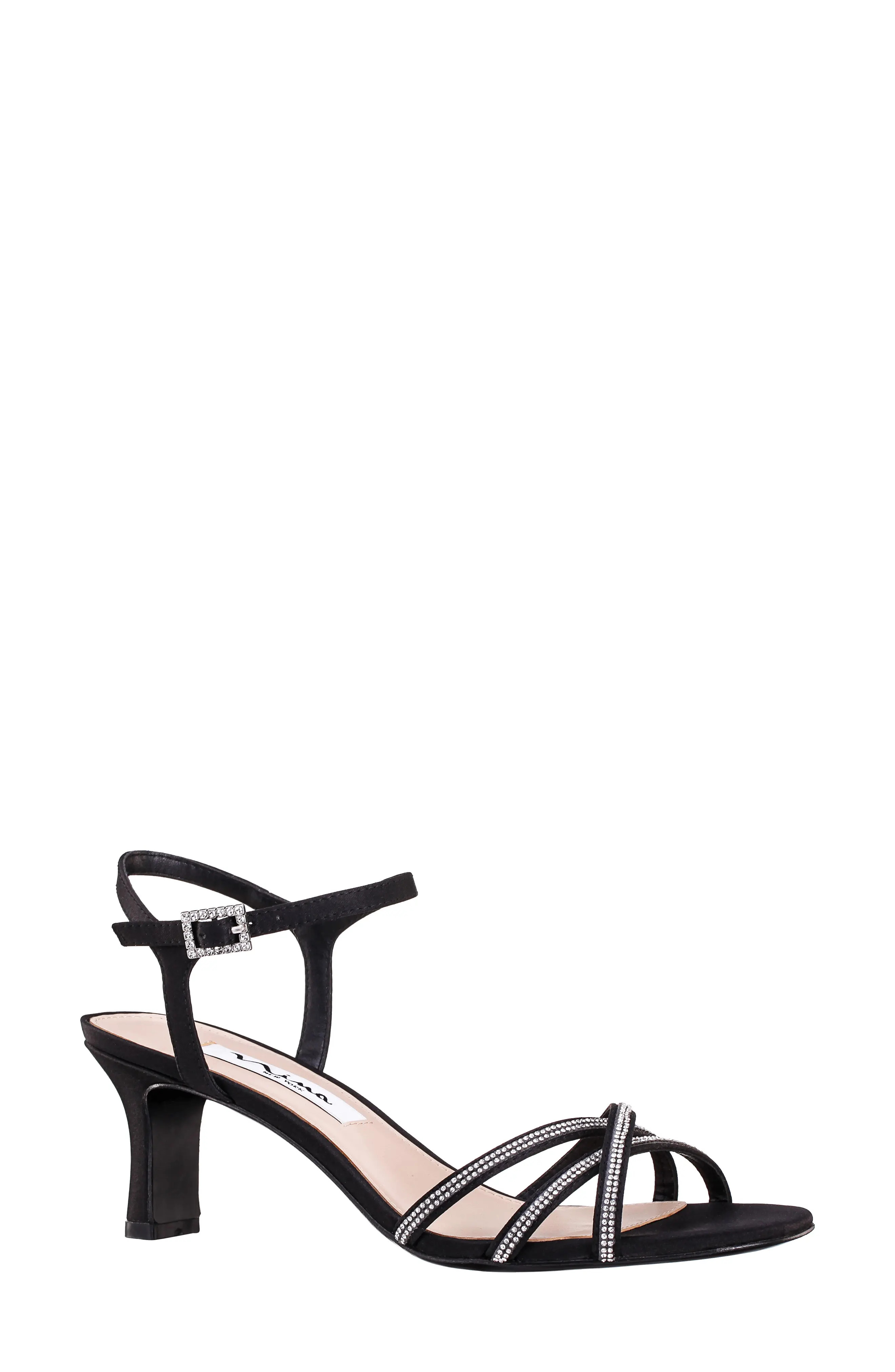 Nina Bobby Embellished Ankle Strap Sandal (Women) | Nordstrom | Nordstrom