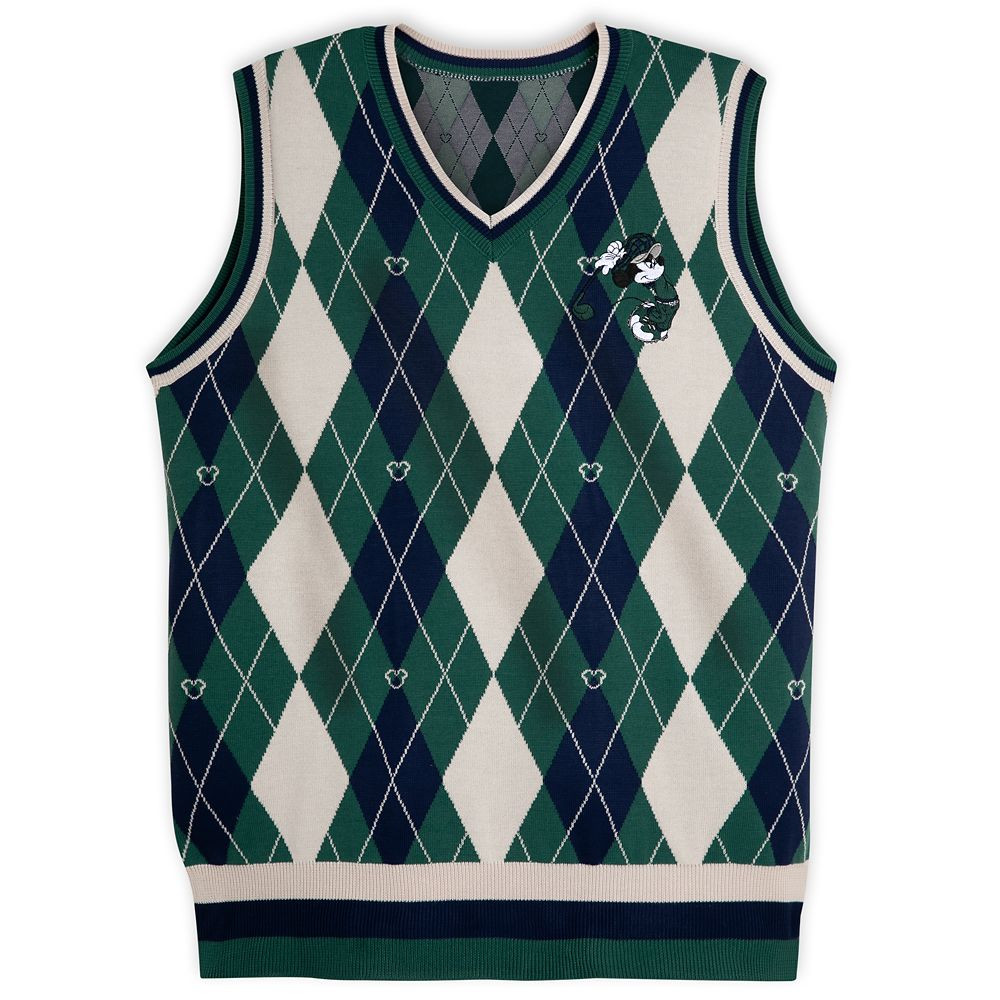 Mickey Mouse Argyle Golf Vest for Adults | Disney Store