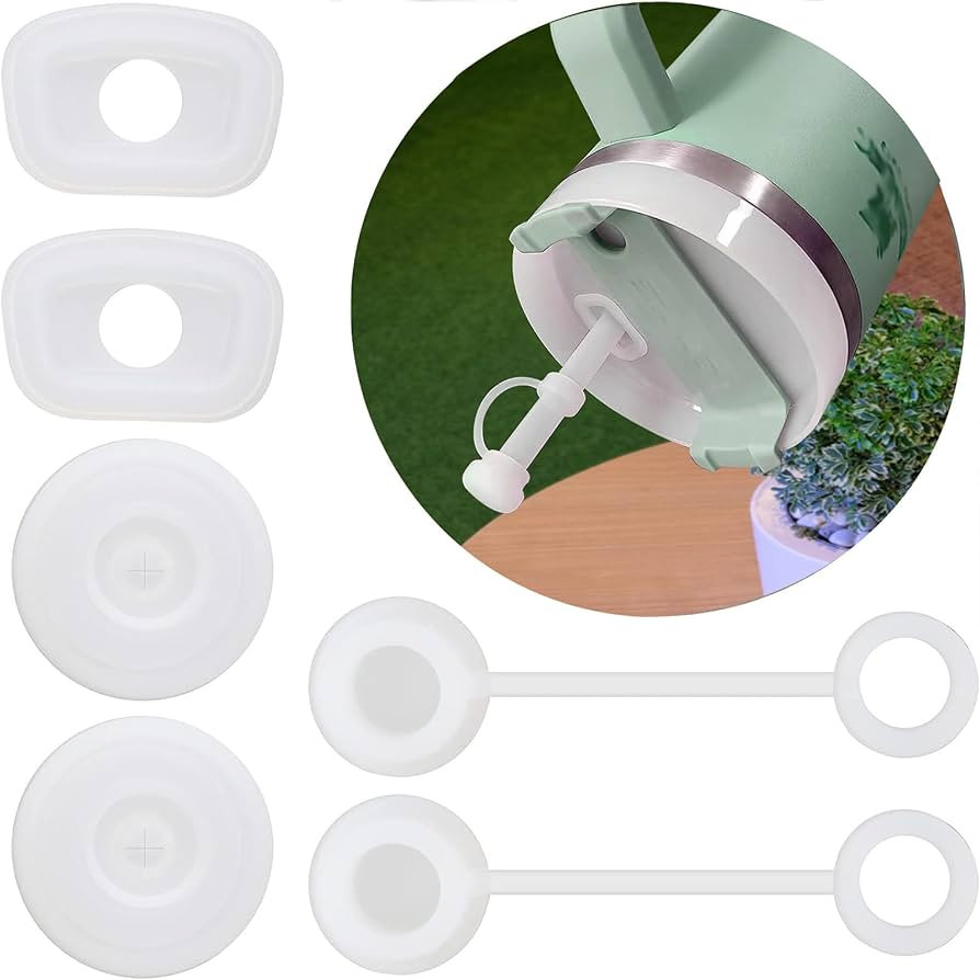 6Pcs Straw Cover, Compatible with Stanley Cup 1.0 40oz/30oz, Dust-Proof Straw Topper, Tumbler Cup... | Amazon (US)